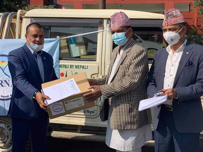 एनआरएनएद्वारा १० हजार थान एन्टी जिन स्वास्थ्य मन्त्रालयलाई हस्तान्तरण