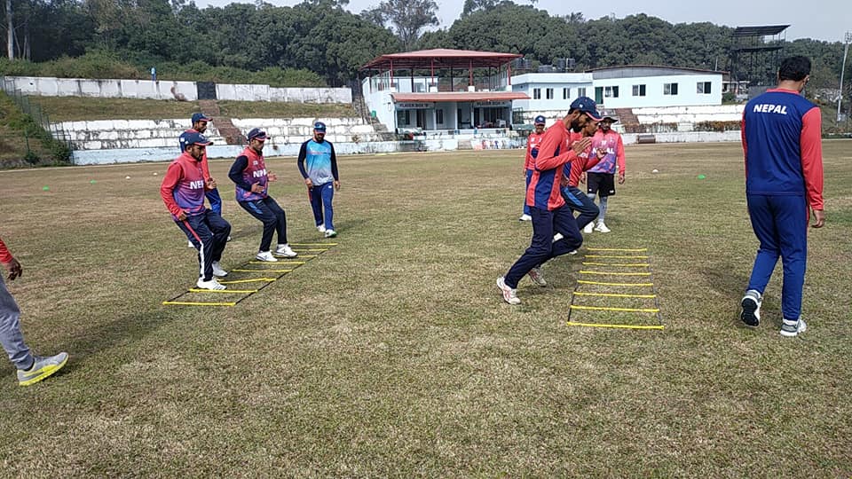 नेपाली राष्ट्रिय क्रिकेट टिमको बन्द प्रशिक्षण सुरु