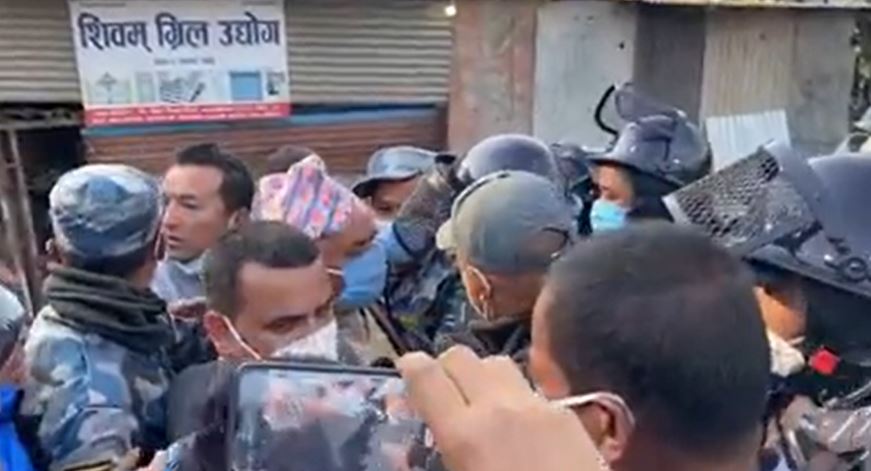 कांग्रेस वरिष्ठ नेता पौडेल प्रहरी नियन्त्रणमा