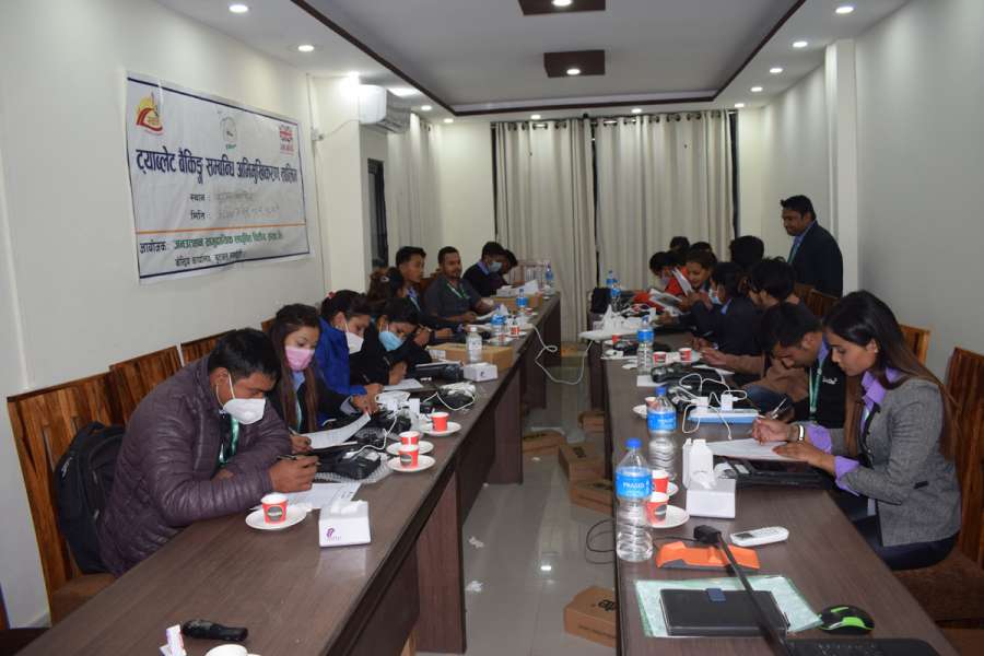 जनउत्थान सामुदायिक लघुवित्तद्धारा ट्याब्लेट बैंकिङ्ग तालिम सम्पन्न
