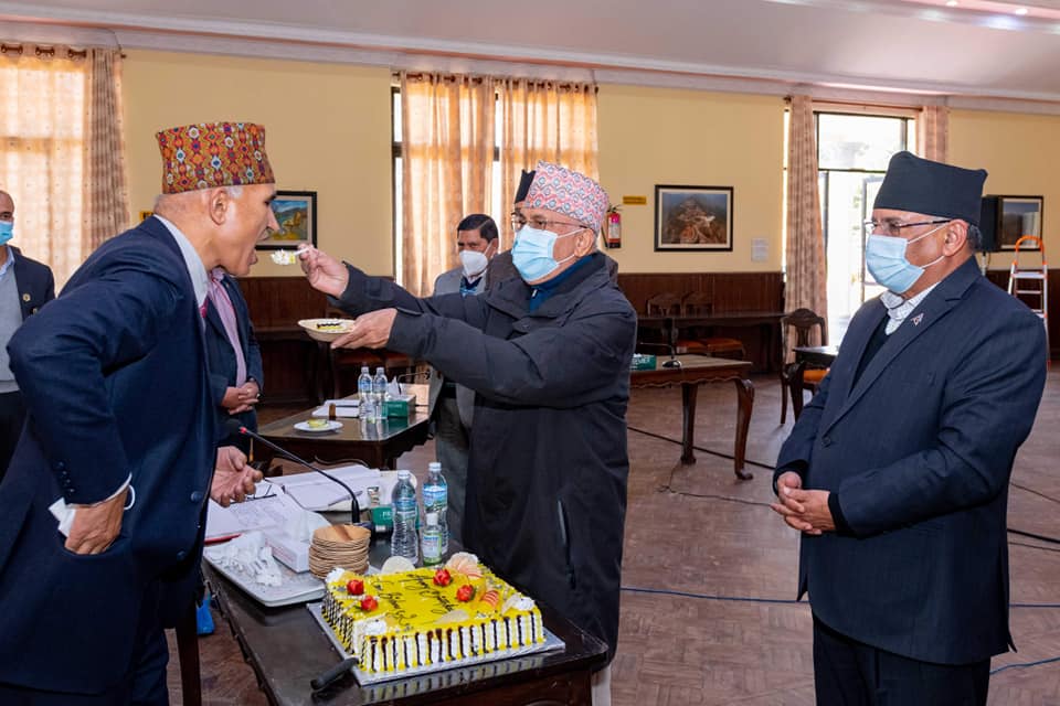 बालुवाटारमा विष्णु पौडेलको ‘वर्थडे सेलिब्रेसन’