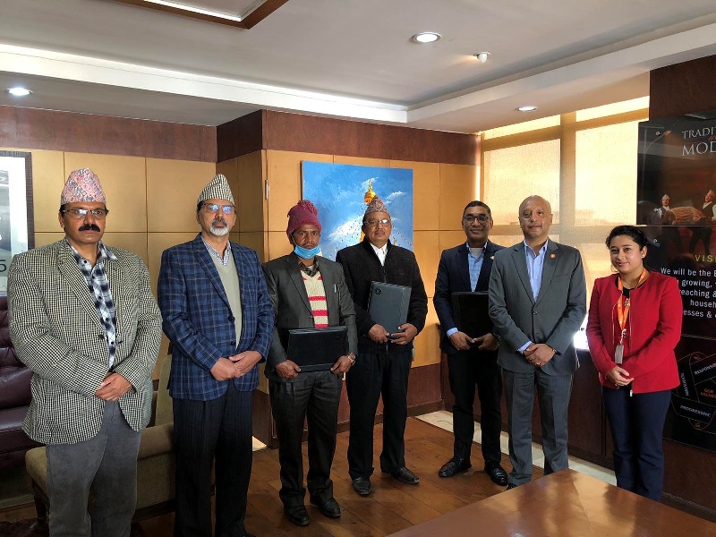 लक्ष्मी बैंकद्धारा सहुलियतपूर्ण कृषि कर्जा प्रवाहका लागि दुई गाउँपालिकासँग छुट्टाछुट्टै सम्झौता